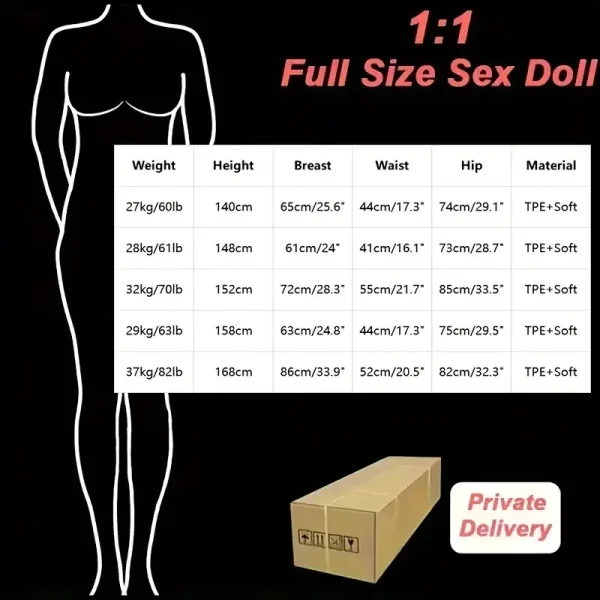 TPE Full-Body Sex Doll - Ultra-Realistic TPE Full-Body Sex Doll
