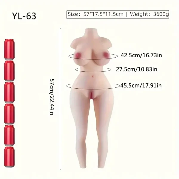 Realistic 4-in-1 Full Body Doll – Ultimate Flexible Pleasure