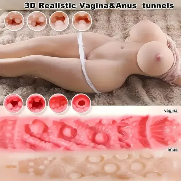 Realistic 4-in-1 Full Body Doll – Ultimate Flexible Pleasure