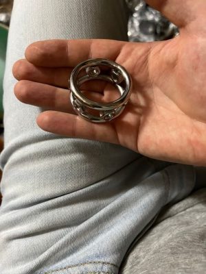 Dominant Spiked Glans Ring – Intense Sensation & Luxury Steel