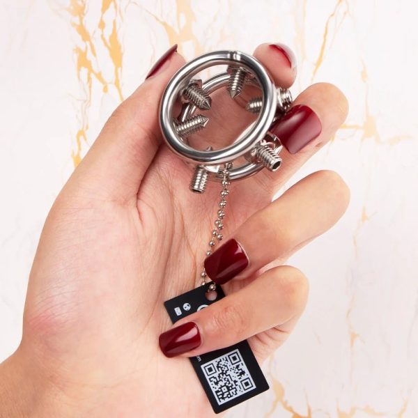 Dominant Spiked Glans Ring – Intense Sensation & Luxury Steel