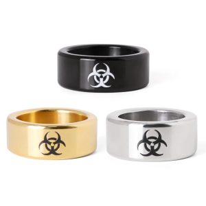 Biohazard Glans Ring – Edgy Pleasure Jewelry & Frenulum Stimulator