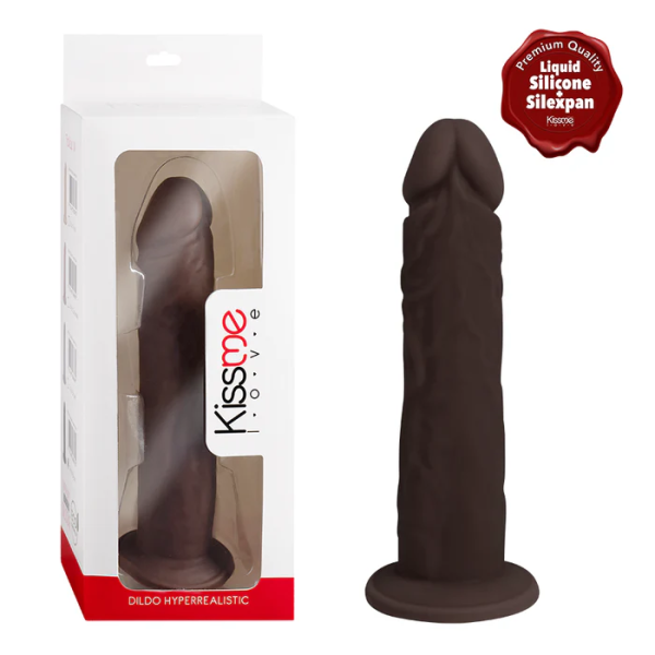 Hyperrealistic Brown Dildo – Lifelike Veined Silicone with Powerful Suction Cup