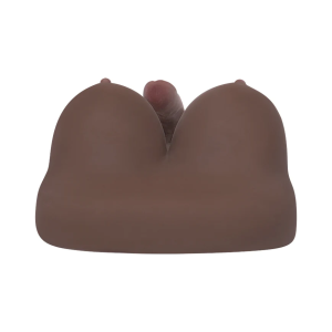Deluxe Brown Torso - Triple-Penetration Silicone Pleasure Torso with Articulated Shaft