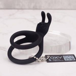 The Tickling Bunny – Elite Silicone Cock Ring with Rabbit Stimulator
