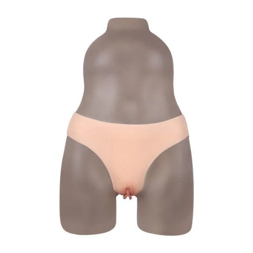 Ultra-Realistic Silicone Brief – Feminine Fake Vagina Panties for Seamless Transformation