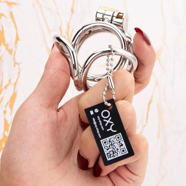 Chastity Training Ring with Balls Support – Premium Locking Double Cock Ring for Extended Pleasure
