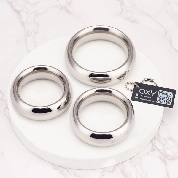 Luxury Weighted Oval Penis Ring – Premium 316L Steel (180-200g)