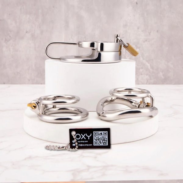 Chastity Training Ring – Locking Double Cock Ring System