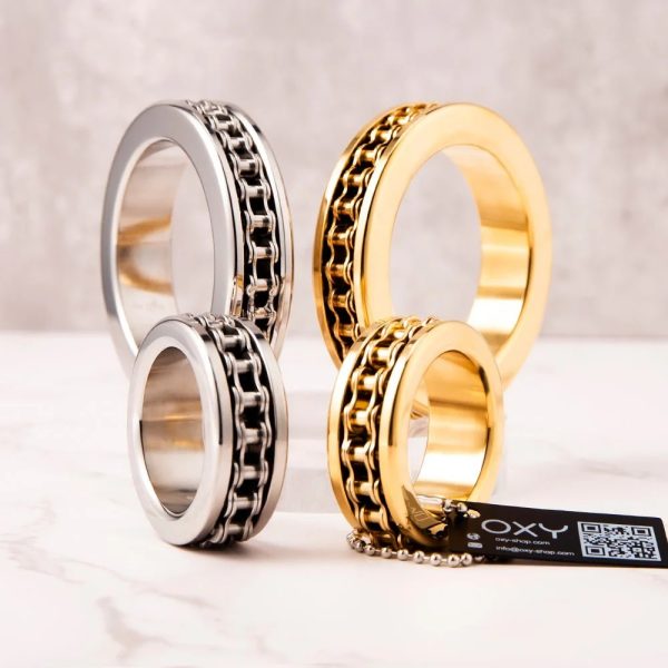 Luxury Motor Chain Rings – Premium 316L Stainless Steel Penis & Glans Ring Set | Mirror-Finish Pleasure