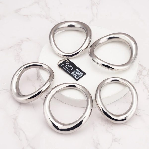 Luxury Ergonomic Cock Ring – Gold/Rainbow/Steel