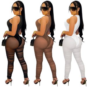 Women's Sleeveless Mesh Trousers