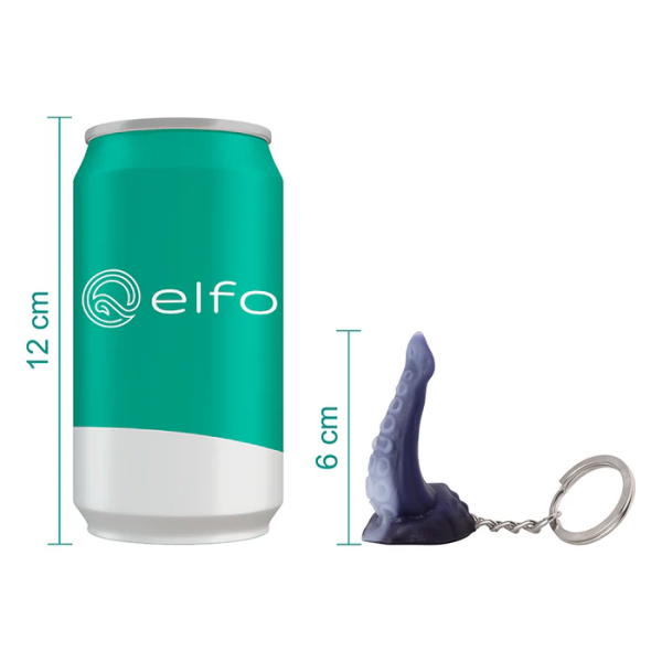 Elf MiniPocket Kraken Keychain - Fantasy-Inspired Discreet Pleasure for Playful Adventures