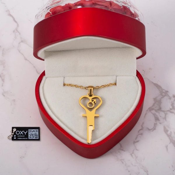 Chastity Key Necklace - Luxe 'Key to Submission' Jewelry for Power Exchange