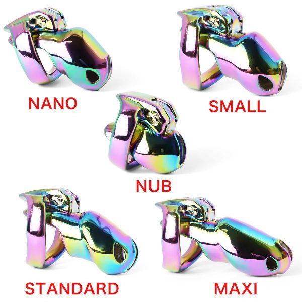 HTV4 Prismatic Spare Tube – Rainbow Gold Chastity Upgrade for Holy Trainer