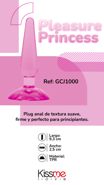 Pleasure Princess Plug - Silky Smooth Beginner's Anal Toy