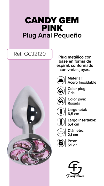Luxe Spiral Rose Plug – Jeweled Stainless Steel Pleasure Jewelry