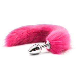 Fuchsia Fox Tail Plug – Premium Silky Tail & Stainless Steel Pleasure