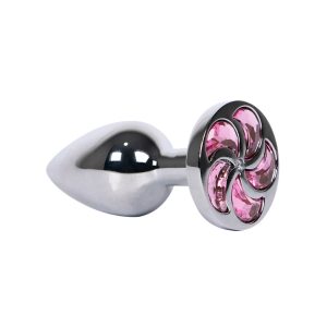 Luxe Spiral Rose Plug – Jeweled Stainless Steel Pleasure Jewelry