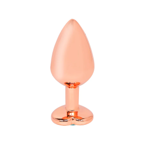 Luxe Heart Gem Plug – Elegant Gold & Blue Jewel Anal Accessory