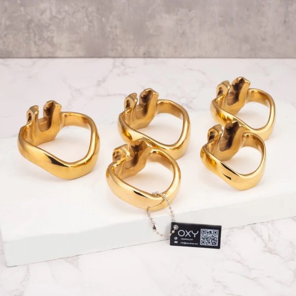 Luxury HTV4 Gold Spare Ring – Premium Chastity Replacement