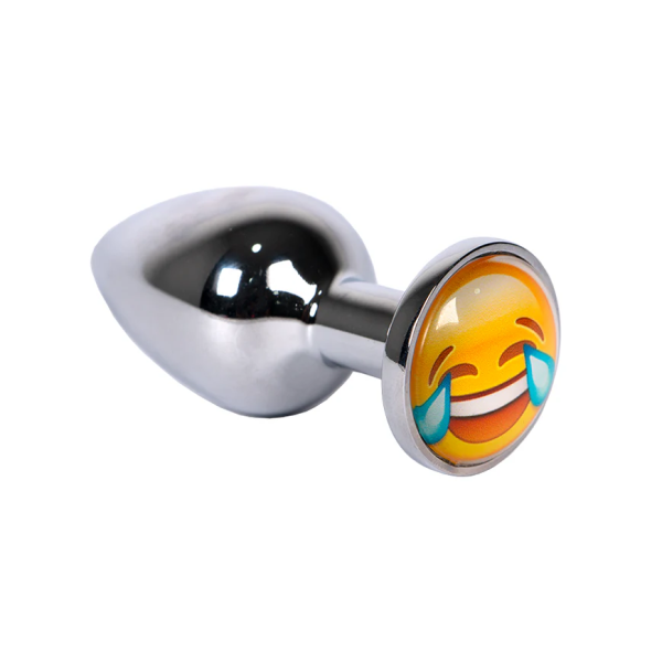 Playful Emoji Face Anal Plug – Whimsical & Discreet Metal Pleasure