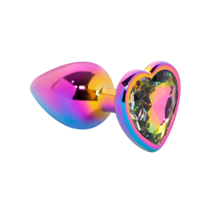 Rainbow Holographic Plug - Dazzling Jewel Anal Accent (Small)