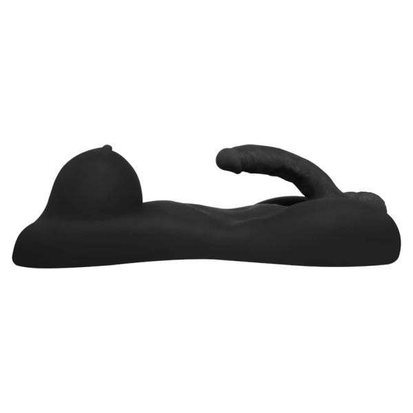 Premium Black Male Torso - Ultra-Realistic Silicone with Flexible 30cm Penis