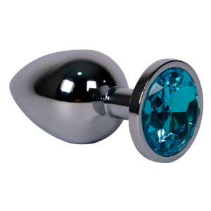 Gemstone Plug - Luxe Blue Jewel Anal Accent (Large)