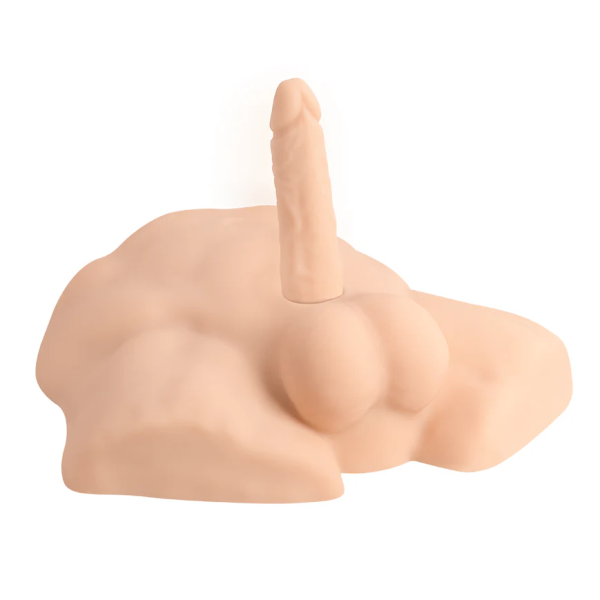 Interchangeable Dildo Torso - Premium Thermo-Reactive Silicone with Modular System