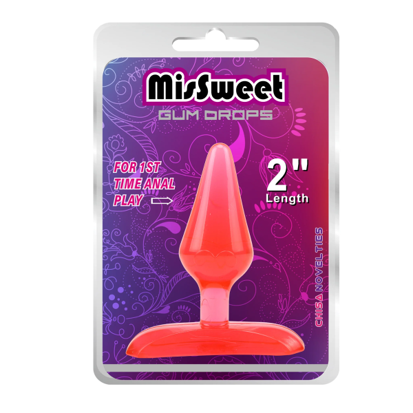 Gun Drops Plug - Premium 2.4cm Slim Anal Trainer for Comfortable Beginner Exploration