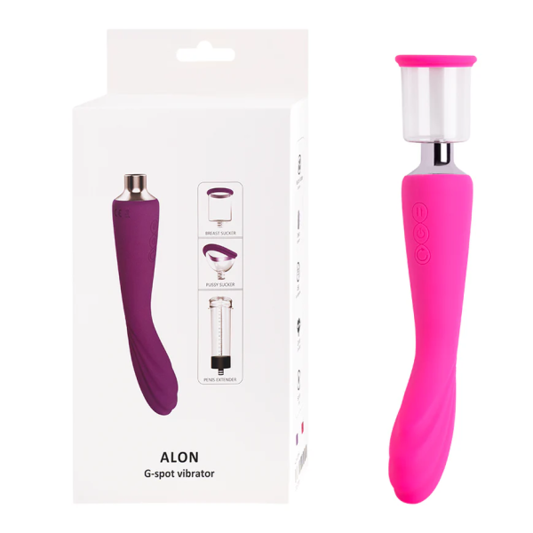 Alon Pink Dual Vibrator – Clitoral Suction & G-Spot Stimulation in One