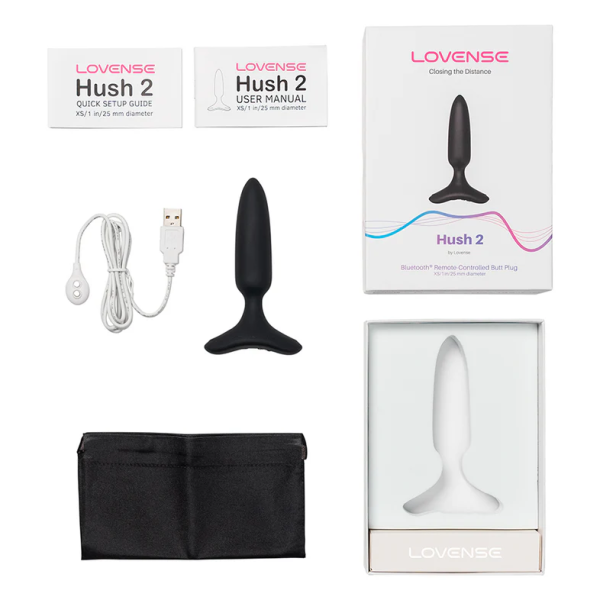 Lovense Hush 2 – #1 App-Controlled Anal Plug for Long-Distance & Remote Play