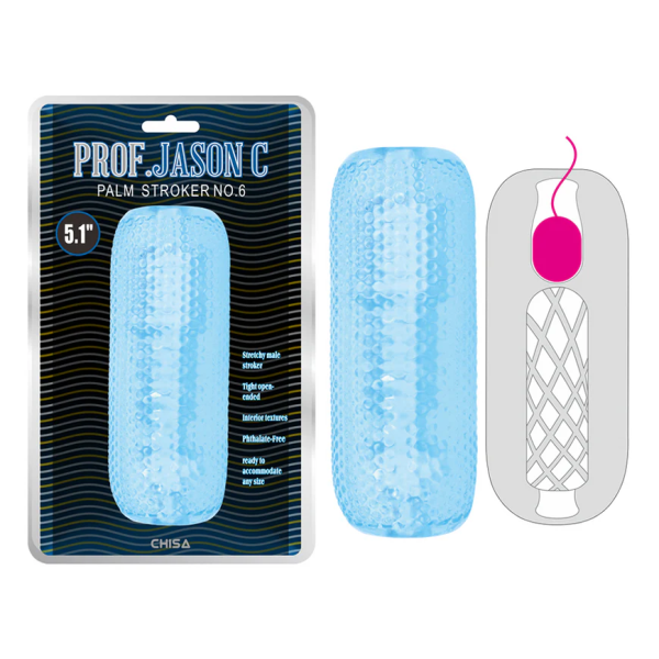 Blue Wave Palm Stroker No. 6 - Premium Handheld Pleasure Device with Ultra-Soft TPE & Ergonomic Design