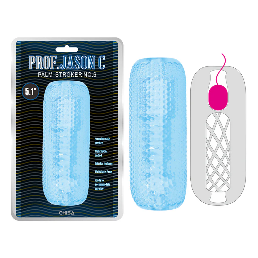 Blue Wave Palm Stroker No. 6 - Premium Handheld Pleasure Device with Ultra-Soft TPE & Ergonomic Design
