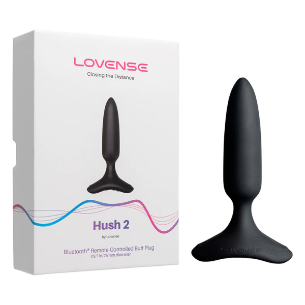 Lovense Hush 2 – #1 App-Controlled Anal Plug for Long-Distance & Remote Play