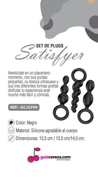 Luxury Satisfyer Booty Call Anal Plug Set – Premium Silicone Trio for Gradual Pleasure