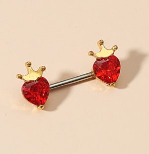 Body Piercing Jewelry Love Zircon Nipple Ring